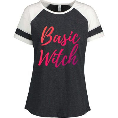 Basic Witch Gift Enza Ladies Jersey Colorblock Tee