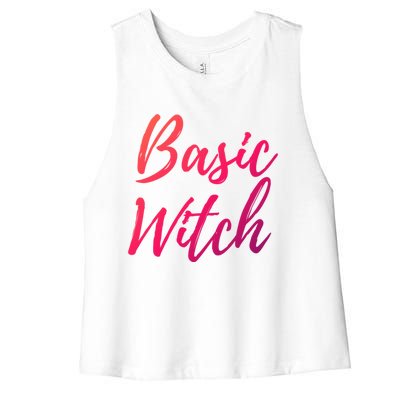 Basic Witch Gift Women's Racerback Cropped Tank