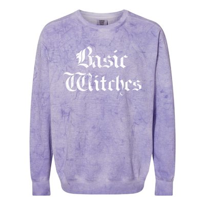 Basic Witches Gift Colorblast Crewneck Sweatshirt