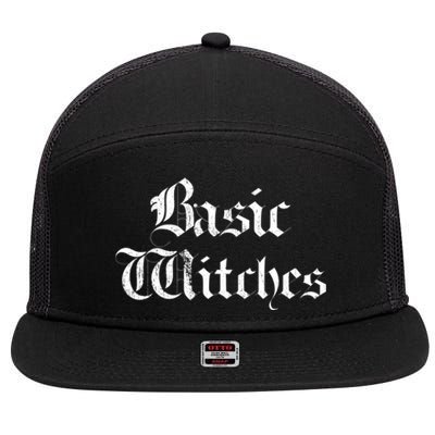 Basic Witches Gift 7 Panel Mesh Trucker Snapback Hat