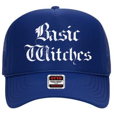 Basic Witches Gift High Crown Mesh Back Trucker Hat