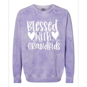 Blessed With Grand Gift Colorblast Crewneck Sweatshirt