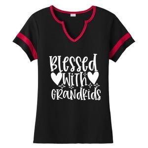 Blessed With Grand Gift Ladies Halftime Notch Neck Tee