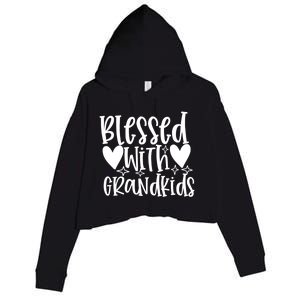 Blessed With Grand Gift Crop Fleece Hoodie