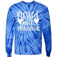 Blessed With Grand Gift Tie-Dye Long Sleeve Shirt