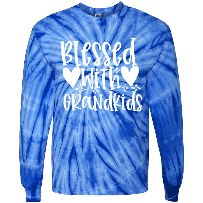 Blessed With Grand Gift Tie-Dye Long Sleeve Shirt