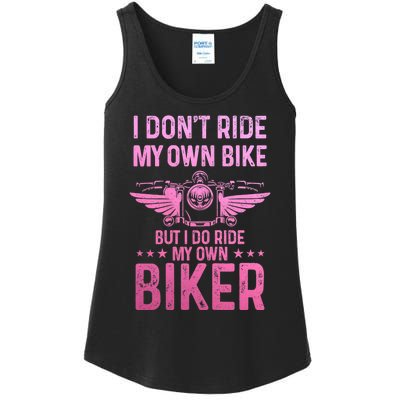 Biker Wife Girl I Ride My Own Biker Funny Motorcycle Ladies Essential Tank