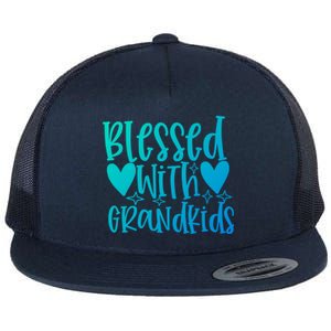 Blessed With Grand Gift Flat Bill Trucker Hat