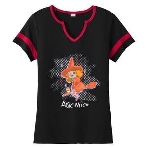 Basic Witch Gift Ladies Halftime Notch Neck Tee