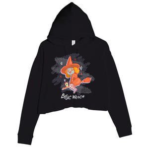 Basic Witch Gift Crop Fleece Hoodie