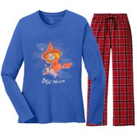 Basic Witch Gift Women's Long Sleeve Flannel Pajama Set 