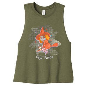 Basic Witch Gift Women's Racerback Cropped Tank