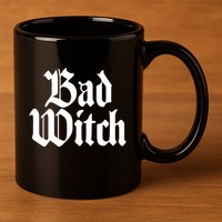 Bad Witch Good Witch Gothic Cool Gift 11oz C Handle Ceramic Mug
