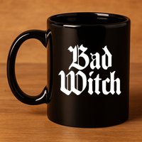 Bad Witch Good Witch Gothic Cool Gift 11oz C Handle Ceramic Mug