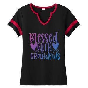 Blessed With Grand Gift Ladies Halftime Notch Neck Tee