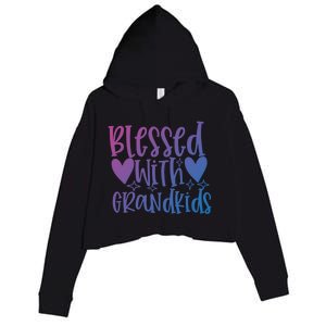 Blessed With Grand Gift Crop Fleece Hoodie