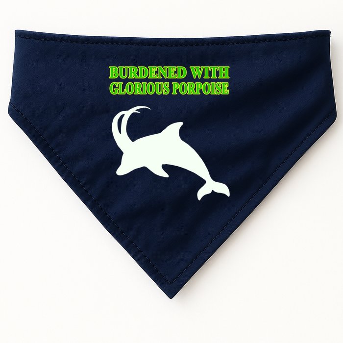Burdened With Glorious Porpoise USA-Made Doggie Bandana