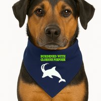 Burdened With Glorious Porpoise USA-Made Doggie Bandana