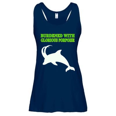 Burdened With Glorious Porpoise Ladies Essential Flowy Tank