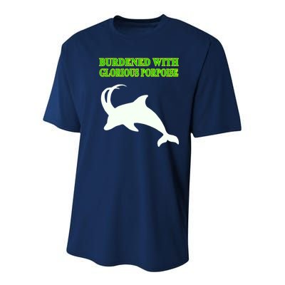 Burdened With Glorious Porpoise Youth Performance Sprint T-Shirt