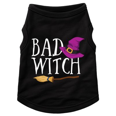 Bad Witch Good Witch Halloween Bestie Matching Bff Gift Doggie Tank