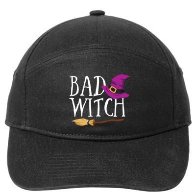 Bad Witch Good Witch Halloween Bestie Matching Bff Gift 7-Panel Snapback Hat