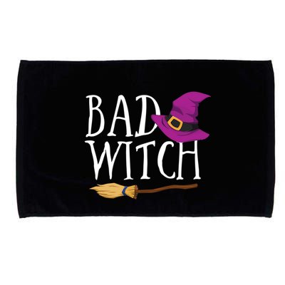 Bad Witch Good Witch Halloween Bestie Matching Bff Gift Microfiber Hand Towel