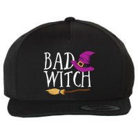 Bad Witch Good Witch Halloween Bestie Matching Bff Gift Wool Snapback Cap