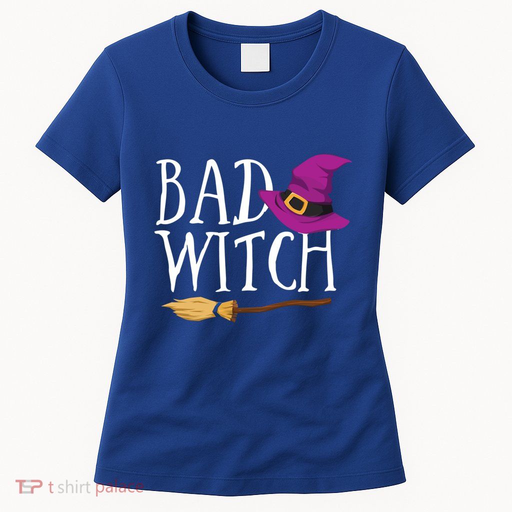 Bad Witch Good Witch Halloween Bestie Matching Bff Gift Womens T-Shirt