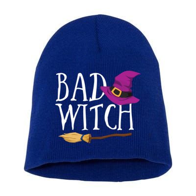 Bad Witch Good Witch Halloween Bestie Matching Bff Gift Short Acrylic Beanie