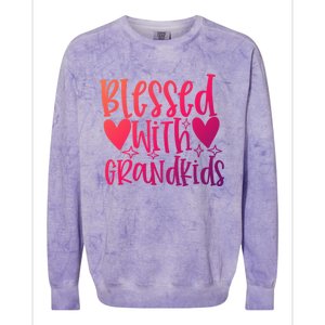 Blessed With Grand Gift Colorblast Crewneck Sweatshirt