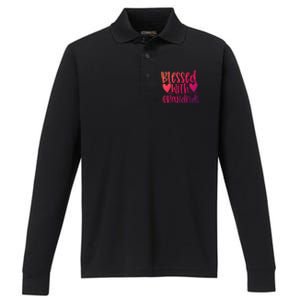 Blessed With Grand Gift Performance Long Sleeve Polo