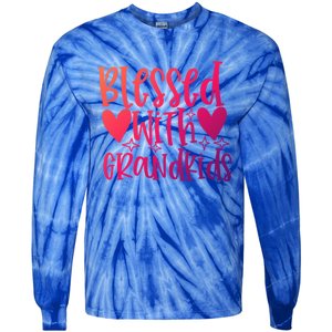 Blessed With Grand Gift Tie-Dye Long Sleeve Shirt