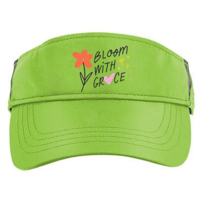 Bloom With Grace Summer Quote Adult Drive Performance Visor