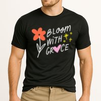 Bloom With Grace Summer Quote Performance Shirt