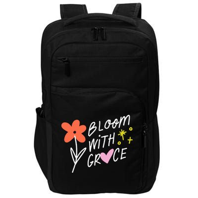 Bloom With Grace Summer Quote Impact Tech Backpack