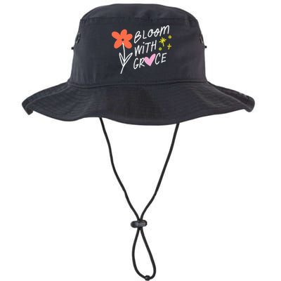 Bloom With Grace Summer Quote Bucket Hat