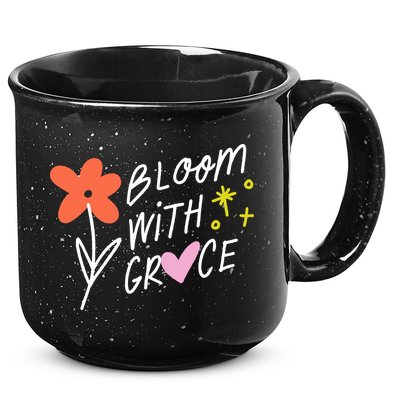 Bloom With Grace Summer Quote 15oz Campfire Ceramic Mug