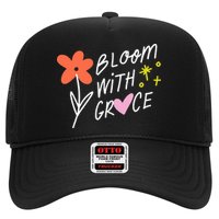 Bloom With Grace Summer Quote Trucker Hat