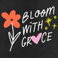 Bloom With Grace Summer Quote Trucker Hat