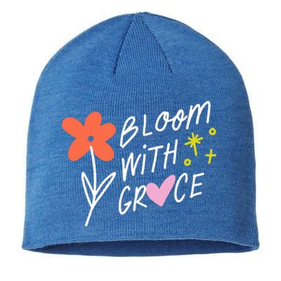 Bloom With Grace Summer Quote Sustainable Beanie