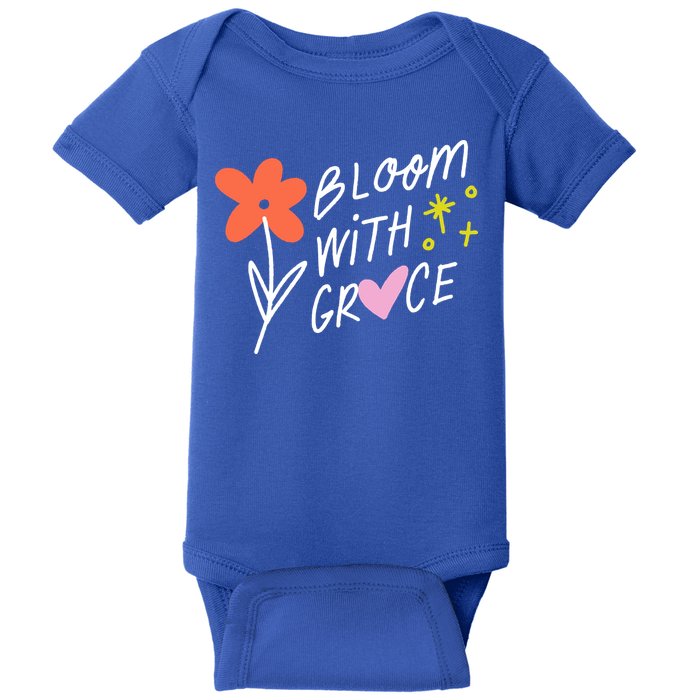 Bloom With Grace Summer Quote Baby Bodysuit