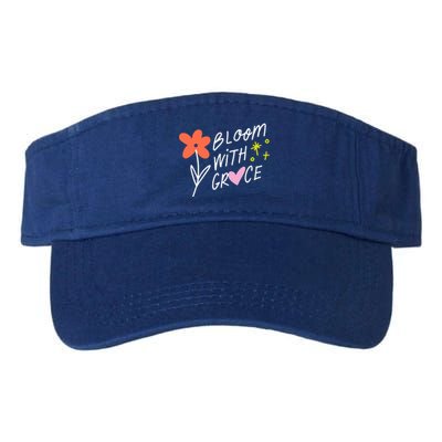 Bloom With Grace Summer Quote Valucap Bio-Washed Visor