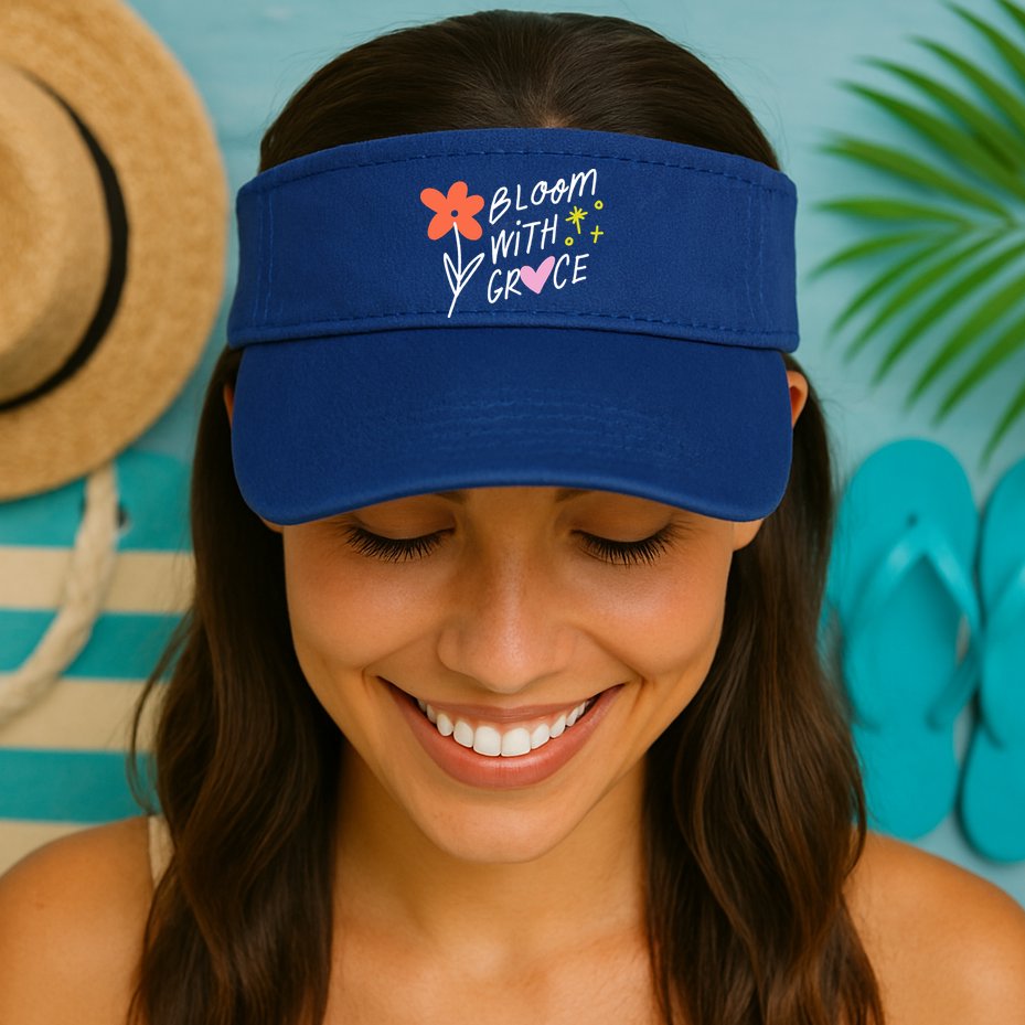 Bloom With Grace Summer Quote Visor