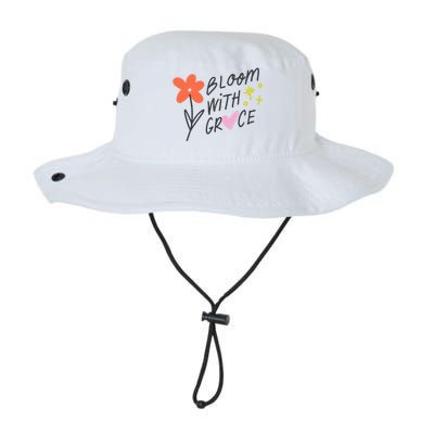 Bloom With Grace Summer Quote Legacy Cool Fit Booney Bucket Hat