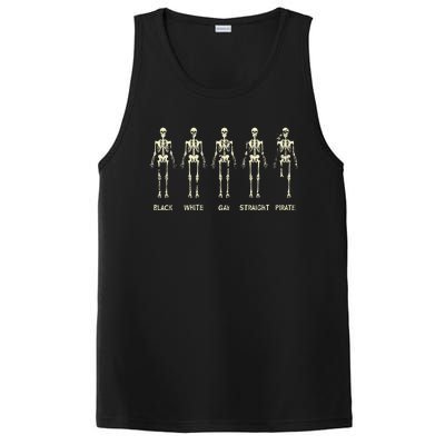 Black White Gay Straight Pirate Skeleton Human Right PosiCharge Competitor Tank