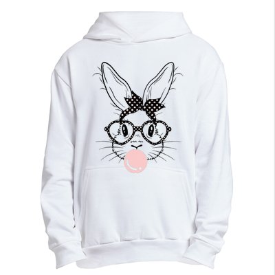 Bunny With Glasses Bubble Gum happy Easter Day Urban Pullover Hoodie