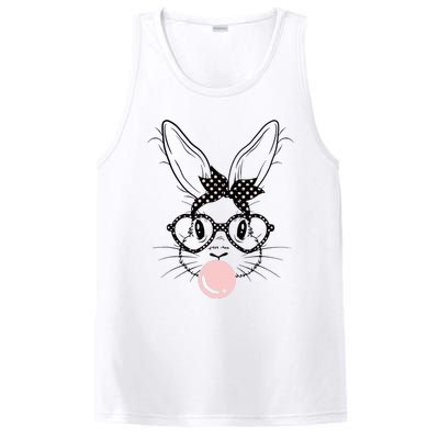 Bunny With Glasses Bubble Gum happy Easter Day PosiCharge Competitor Tank