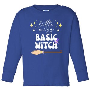 Basic Witch Halloween Design For Spooky Parties Cute Gift Toddler Long Sleeve Shirt