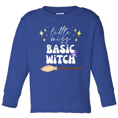 Basic Witch Halloween Design For Spooky Parties Cute Gift Toddler Long Sleeve Shirt